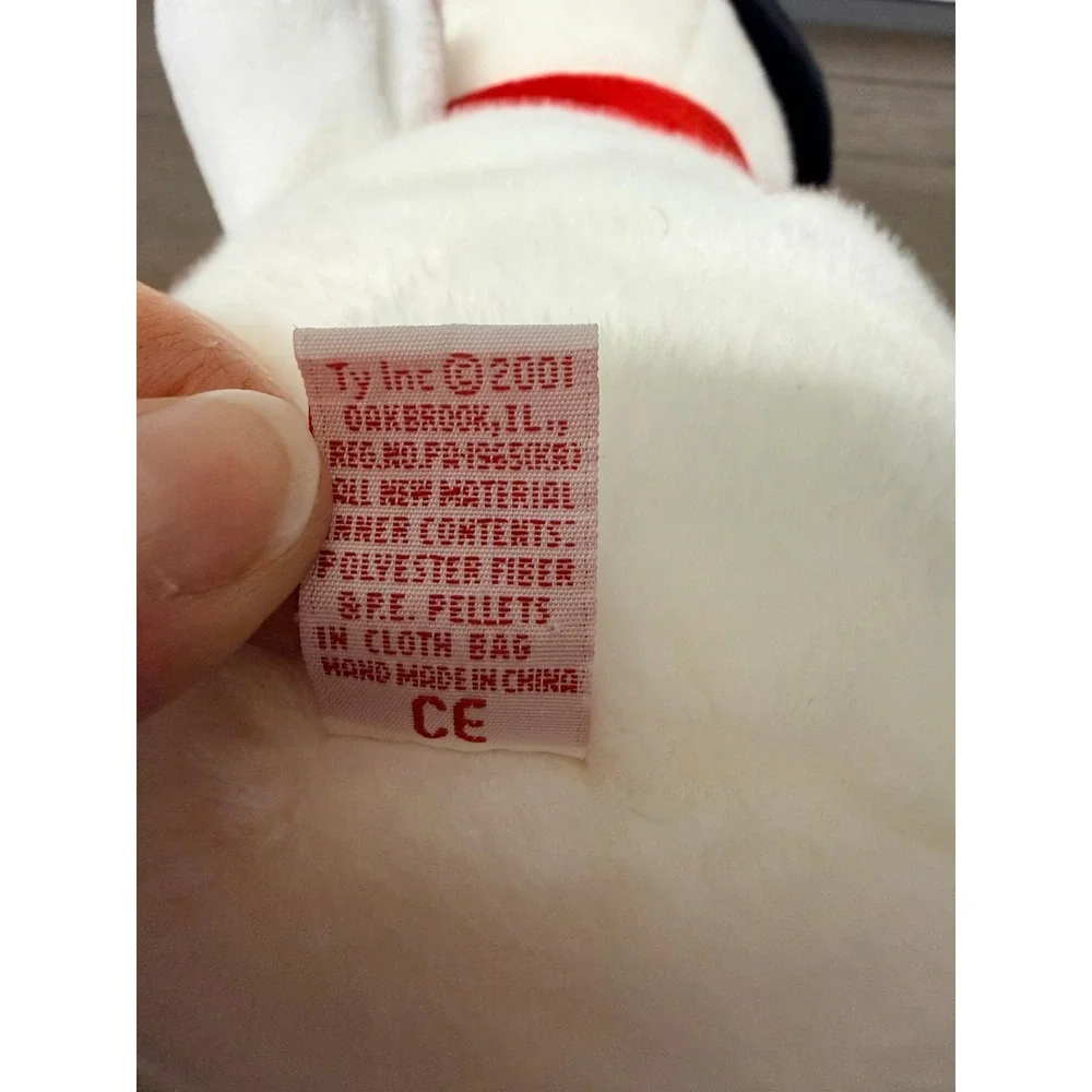Ty Beanie Buddies Snowball Snowman Plush 2001 White Holiday With Tags